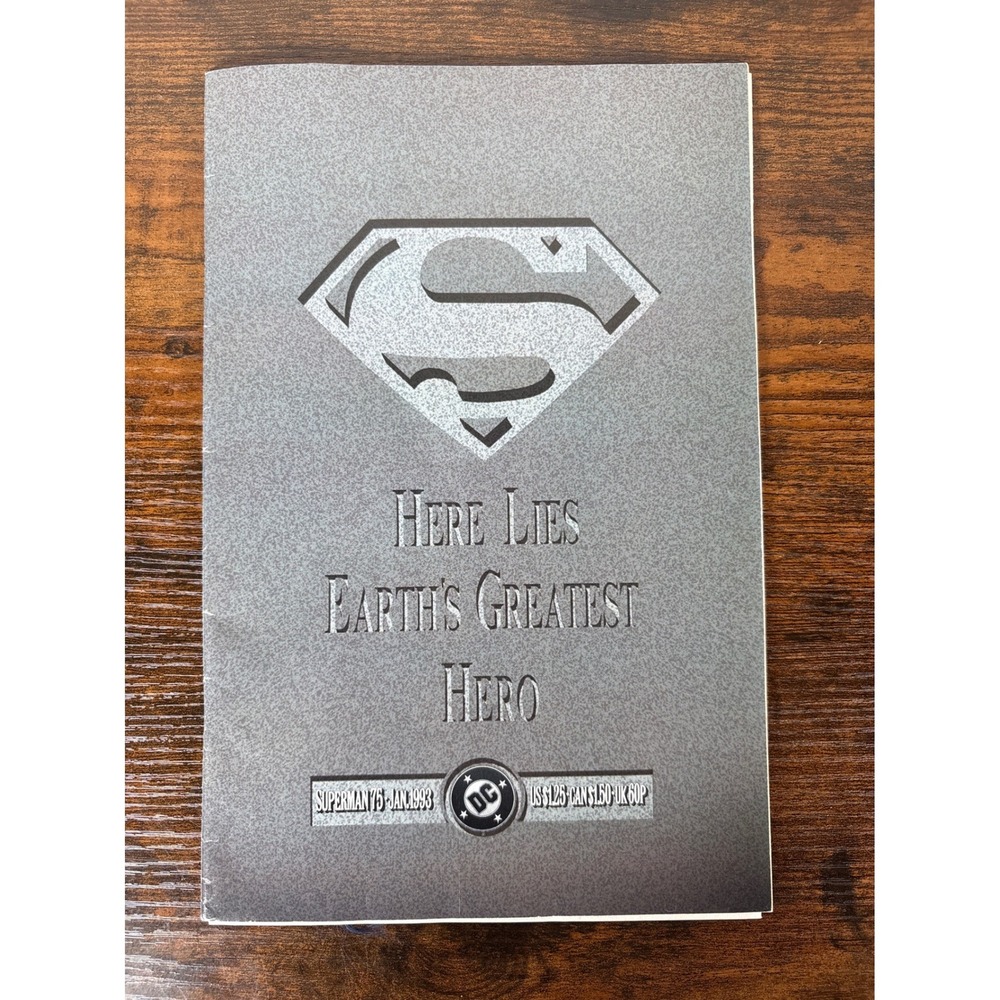 Superman 75 Death of Superman Jan 1993 DC‎ Comics Black Armband Stamps Included